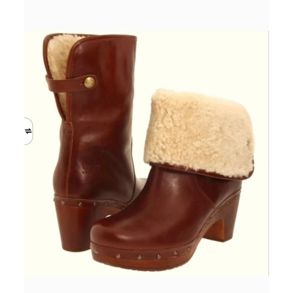 Ugg Australia Lynnea Shearling Foldover Boots Size 7